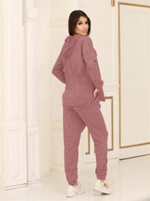 Women Two-Piece Outfits - 淺粉色 - 查看 1