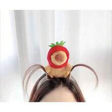 1 件水豚搞笑头带，多种款式丑萌创意发饰，创意毛绒娃娃发夹，女士毛绒娃娃头饰发带，女士洗脸扎发带，创意恶作剧头带，适合日常、浴室、朋友聚会、愚人节和生日礼物等。 - 彩色 - 查看 9