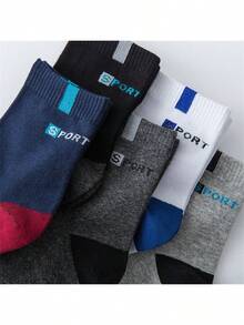 KIT 12 par meias masculino  cano longo sport - Multicolorido - Visão 3