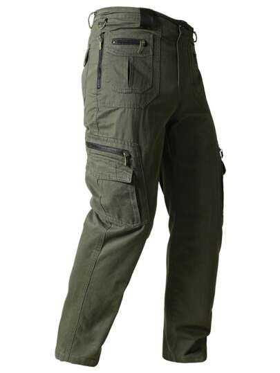 Alpha Camp Pantaloni cargo da uomo con molteplici tasche e multifunzionali per attività all'aperto