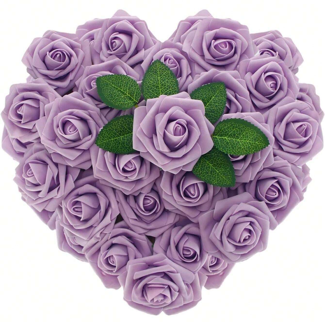 Artificial Flowers 7/12/17/22/27/32pcs Real Looking Ivory Foam Fake