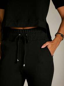 Women Two-piece Outfits - Negro - Ver 4
