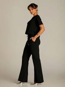 Women Two-piece Outfits - Negro - Ver 3