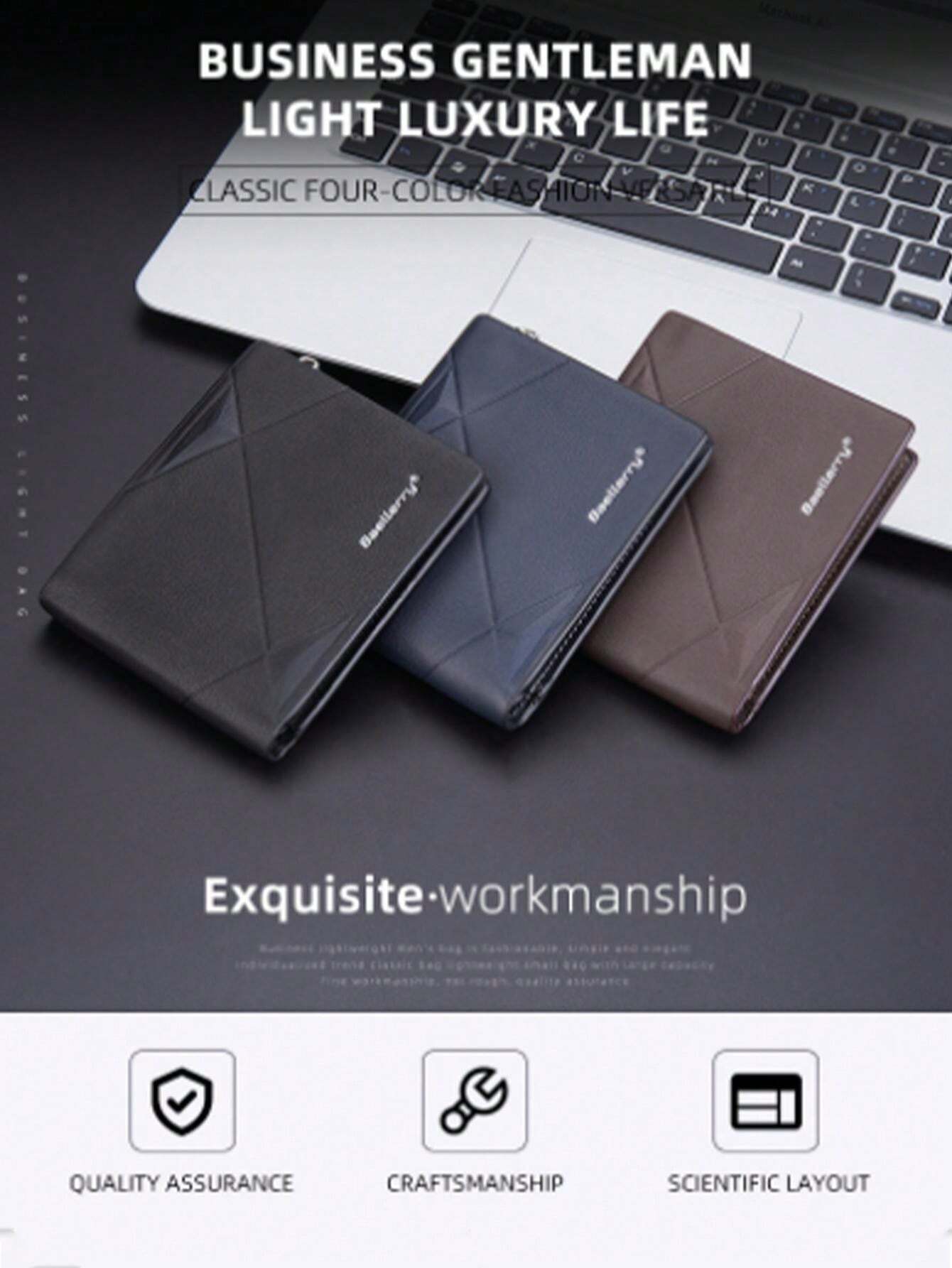 Pochette a portafoglio da uomo, portamonete, carte, carte con catena di sicurezza, Aquila USA, 0, Classico