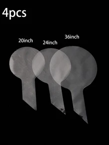 4pcs Transparent Expandable Bubble Balloon, 20/24/36 Inch, Wedding/Birthday Party Decorations, Baby Bath Decor