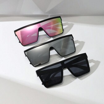 3 paires de lunettes de soleil stylées pour hommes et femmes avec verres traités, idéales comme accessoires de vélo, de plage et de vacances d'été, pour l'extérieur et les voyages