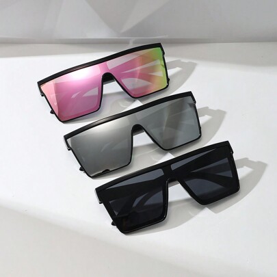 3 Pairs Stylish Eyeglasses For Men And Women With Coated Lens, Great For Cycling Beach Accessories Glasses Shades For Summer Beach Vacation,Outdoor,Travel