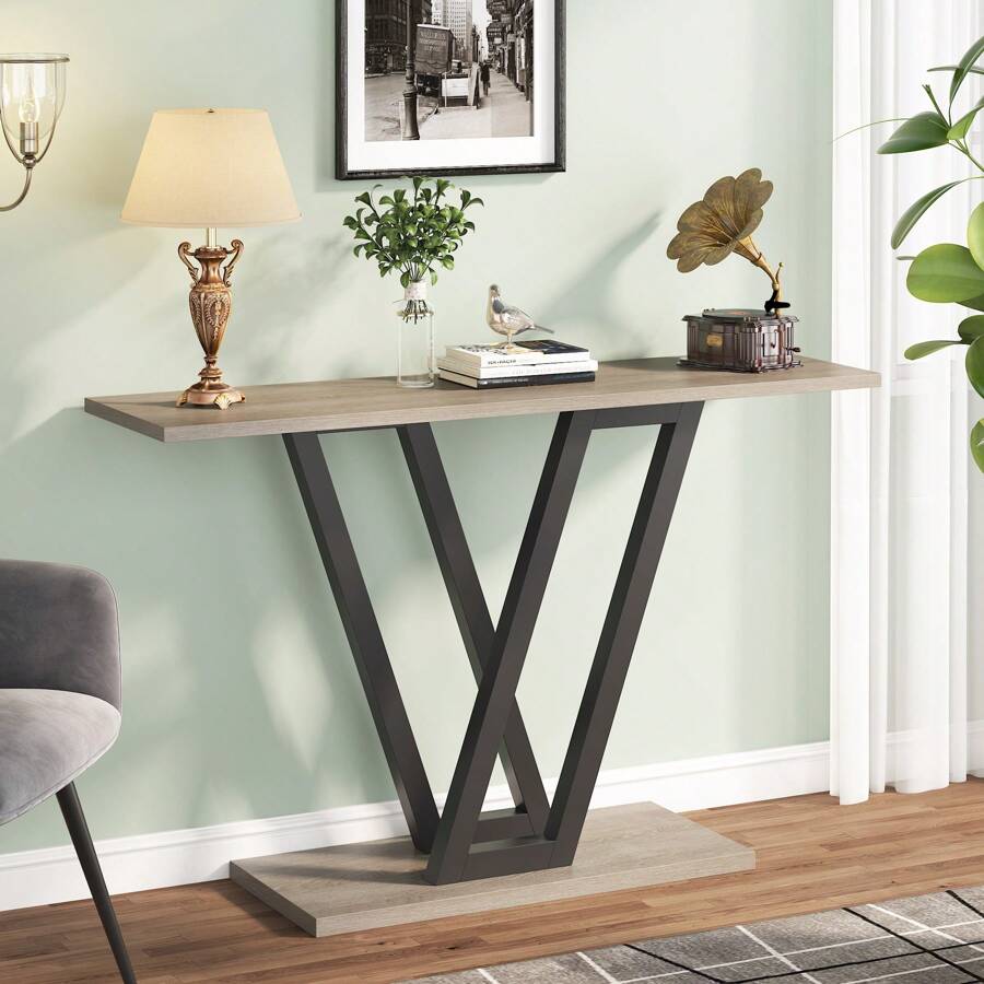Sofa & Console Tables - Grey - View 1