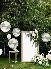4pcs Transparent Expandable Bubble Balloon, 20/24/36 Inch, Wedding/Birthday Party Decorations, Baby Bath Decor