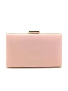 情人节礼物，浪漫花卉图案女士晚宴手拿包，时尚可爱女士手提包，闪亮珍珠和水钻装饰单肩包，春日粉色链条钱包 - 粉色 - 查看 3