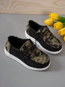 Kids' & Teenagers' Camouflage Casual Sports Shoes, Lightweight And Adorable, Perfect For Outdoor Walking