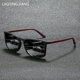 超轻TR90镜框时尚眼镜，最新款复古方形男女通用时尚眼镜，适合男士佩戴。适合驾驶、钓鱼、旅行等场合。奢华品牌设计师眼镜，经典彩色条纹设计，为夏季海滩度假、户外、旅行提供户外运动保护。