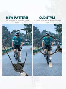 WEST BIKING Ein WEST BIKING Anti-Glare Fahrrad-Rückspiegel für Links - Ausziehbar, bruchsicher, Mountainbike-Reflektor Radfahren Ausrüstung