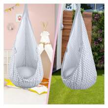 Debao Kids Pod Swing Seat, Hammock Chair With PVC Inflatable Cushion,Sensory Swing For Indoor And Outdoor Play Durable Portable