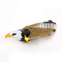 Juguete para gatos colgante en forma de águila, juguete interactivo de ave voladora con sonido, varita colgante para gatos para auto-entretenimiento - Amarillo - Ver 8