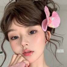 1 件 2024 新款夏威夷波西米亚风女士发夹，人造花材质，非常适合海滩派对发型装饰，波西米亚风爪夹，发卡，学生用品，发饰，头部饰品，女士发饰，发夹 - 彩色 - 查看 2