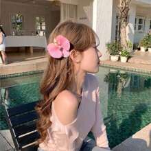 1 件 2024 新款夏威夷波西米亚风女士发夹，人造花材质，非常适合海滩派对发型装饰，波西米亚风爪夹，发卡，学生用品，发饰，头部饰品，女士发饰，发夹 - 彩色 - 查看 7