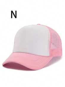 1顶男女通用广告可定制Logo刺绣志愿者团队建设活动棒球帽，纯色海绵网眼帽，适用于社区服务 - 彩色 - 查看 18