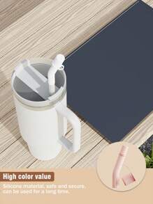 矽膠延伸吸管蓋，可重複使用的吸管蓋，適用於8-10mm吸管防塵塞，玻璃吸管，金屬吸管等