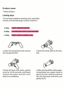 1 pieza de calcomanía temporal de tatuaje de PVC, resistente al agua, al sudor, no reflectante, con un patrón misterioso vertical de un brillante ramo de lotos, adecuada para su uso diario a la moda, se puede lavar,tatuajes maquina para tatuar tatuajes falsos