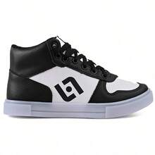 CALCADOS LGHT LIGHT Kids Flats - 黑與白 - 查看 2