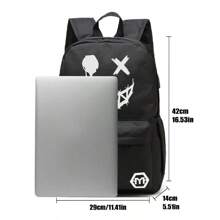 2pcs Fluorescence Night Backpack Set For Men, 2pcs Minimalist Stylish Cartoon Pattern Backpack Set With Chest Pack, Suitable For School, For Men, Boys Men Gifts For Men Student Fall Travel Christmas Winter Gifts Holiday Thanksgiving Large Capacity Multi-Functional Outdoor Portable Fashionable Casual Dad Gifts Boyfriend Gifts Goyard Vacation Funny Gifts Chest Bag For Men Side Bags For Men Satchel Bag Leather Bag Hobo Bag Black Bag Travel Essentials Holiday Essentials Summer Spring