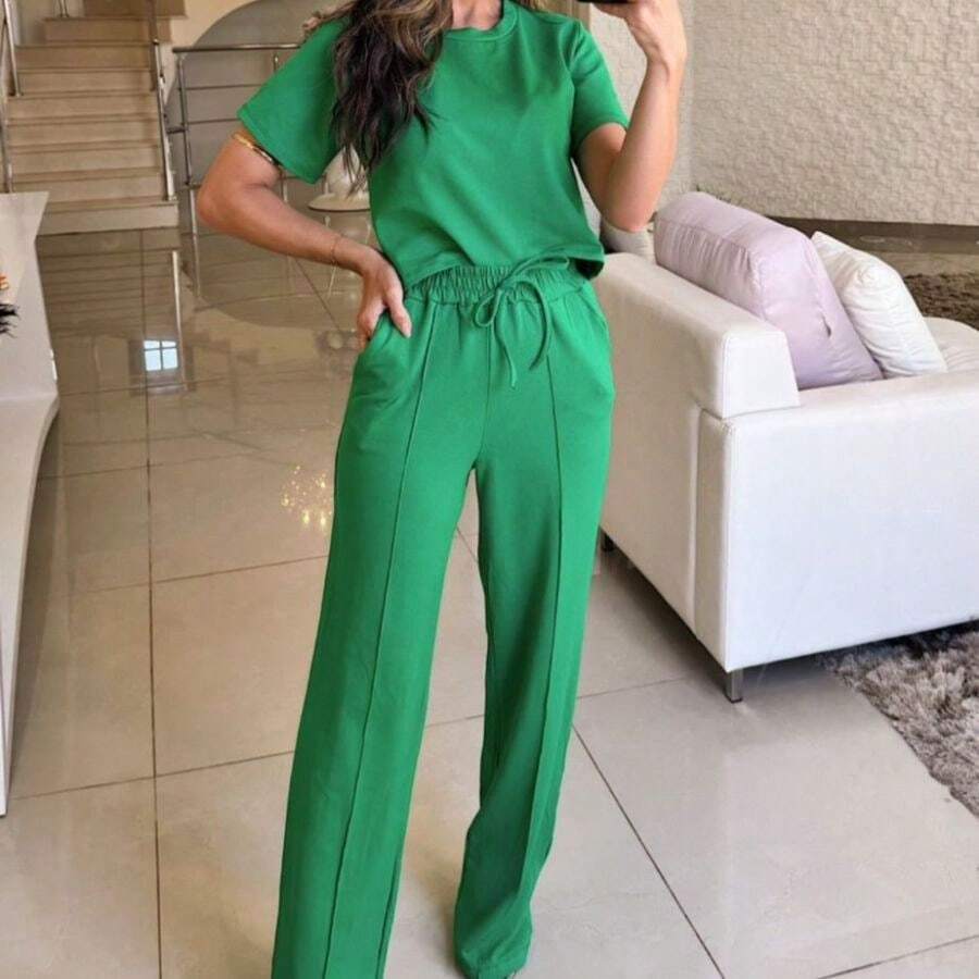 Women Two-Piece Outfits - 綠色 - 查看 1