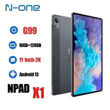N-one N-one NPad X1 11'' Tablet PC (8++8)GB RAM 128GB ROM Android 13 2000x1200 FHD MTK G99 8+20MP+2MPCamera 18W PD Fast Charge