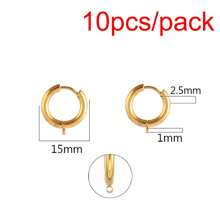 10 Stücke rostfreie Stahl Ohrstecker Basis Ohrring Pfosten für DIY Schmuck Ohrringe Herstellung Zubehör - Ohrring - Übersicht 17