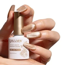 Gellen Conjunto De Esmalte Em Gel Gellen Holográfico Com Glitter E Olho De Gato Com Imã 6 Peças Conjunto De Esmalte Em Gel Uv/led Da Série Galaxy Romântica Para Manicure Diy Em Casa E Salão De Unhas Arte De Unhas