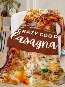 1入組全季適用柔軟加厚食品圖案毯，適用於沙發和床上 - 彩色 - 查看 2