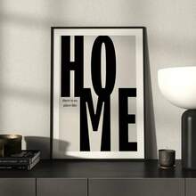 1pc Vintage Style Black And Beige Layout Canvas Art - Monochrome Poster - Black and White - View 7