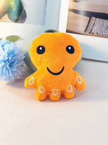 宠物分散注意力的声音娃娃 BB 声音吱吱叫纸可爱章鱼毛绒玩具仅供宠物使用 - 彩色 - 查看 7