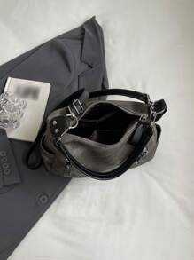 Bolso de hombro de moda con textura mate, de alta capacidad, bolsa de playa, bolso de mano, bolsa de compras