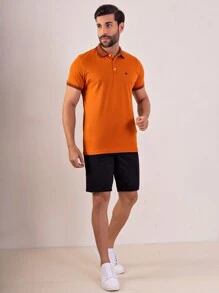 Urban Zone Jeans Men Polo Shirts - 1焦糖色+1白色 - 查看 2