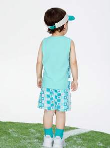 Annil Boys' Round Neck Vest Set For Summer And Cool Sports And Leisure Sleeveless