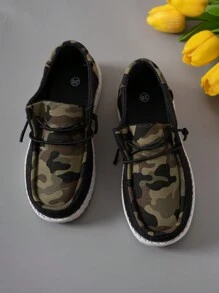 Kids' & Teenagers' Camouflage Casual Sports Shoes, Lightweight And Adorable, Perfect For Outdoor Walking