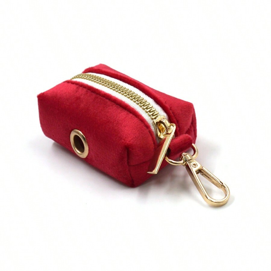 Wholesale Velvet Pet Poop Bag Pouch Soft Cozy Ins Style Dog Poop Bag