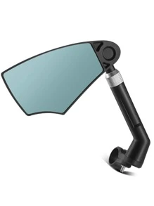 WEST BIKING Ein WEST BIKING Anti-Glare Fahrrad-Rückspiegel für Links - Ausziehbar, bruchsicher, Mountainbike-Reflektor Radfahren Ausrüstung