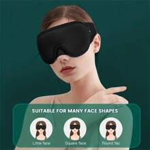1 pièce Masque de sommeil 3D 100% opaque bandeau pour les yeux Masque de sommeil lisse Masque pour les yeux Aide au sommeil Masque de sommeil pour le voyage