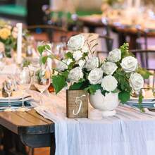 Hoa giả 7/12/17/22/27/32 chiếc Hoa hồng giả xốp ngà voi trông giống thật có thân dùng để tự làm hoa cưới, đồ trang trí trung tâm tiệc cô dâu, sắp xếp bàn tiệc, đồ trang trí, bao bì túi OPP (không bao gồm hộp), ngày lễ tình nhân, quà tặng - trắng - Xem 6