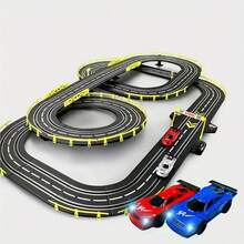 Conjunto De Coches De Carrera De Pista De Control Remoto Para 2 Personas - pista negra - Ver 4