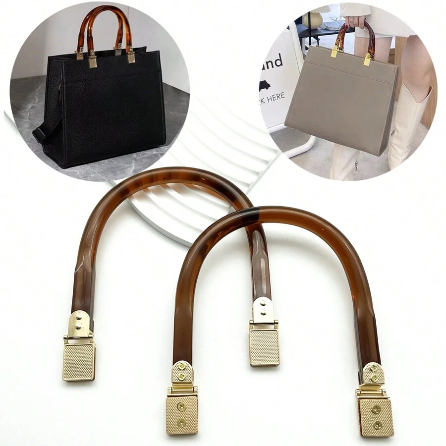 1pc/2pcs Handmade DIY Elegant Bag Buckle Making Accessories For Handheld Handheld Handheld Handheld Handheld Handheld Handle Clip Metal Handheld Half Round Screw Accessories