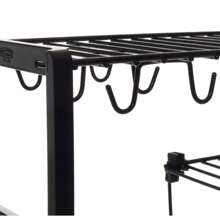 Rack Multiuso Organizador Para Armário Cozinha Xícaras e Pratos - Preto - Visão 3