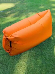 1 PC Relax In Comfort: Inflatable Lounger Air Sofa Hammock.Portable, Waterproof & Leakproof - Perfect For Backyard, Beach,Camping & More! Camping Stuff - Orange - View 1