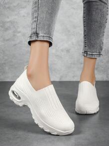 Neue Sport- und Freizeitschuhe für Damen, atmungsaktives Mesh-Design, bequem, langanhaltend, Platz-Tanz-Tanzschuhe, Schuhe mit Rocker-Unterseite, passende atmungsaktive Stoff-Loafers, dicke Schuhe mit hohen Absätzen, große Schuhe