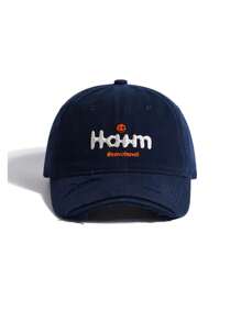 1入組中性實色棒球帽，有字母刺繡，適合運動、郊遊、戶外活動及日常使用 - 彩色 - 查看 15