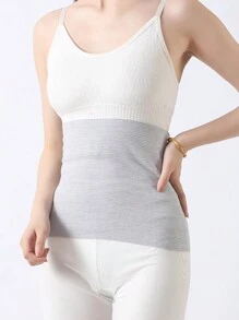 1件女款春夏薄款收腰束腹帶，純色彈性束腰，適合戶外運動、瑜伽、跑步 - 彩色 - 查看 25