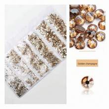 1728 Pcs Flat Back Crystal Glass Nail Art Rhinestones. 4#-12# 6 Sizes Mix DIY Decorations For Nails, Clothes, Bags, Hair Accessories, Cars, Beddings, Pendants, Etc. Suitable For Teenage Girls, Women Nail Art, Eye Makeup, Face Stickers, Jewelry Decoration Flat Back Rhinestones. 6 Bags Of Crystal Glass Flat Back Rhinestones. Nail Charms Nail Gems Nail Supplies