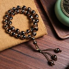 1入組男士復古且時尚的佛珠手鍊,念珠設計,優雅而豪華 - F51499 - 查看 9